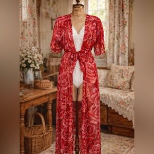 Vintage La Senza Rose Robe